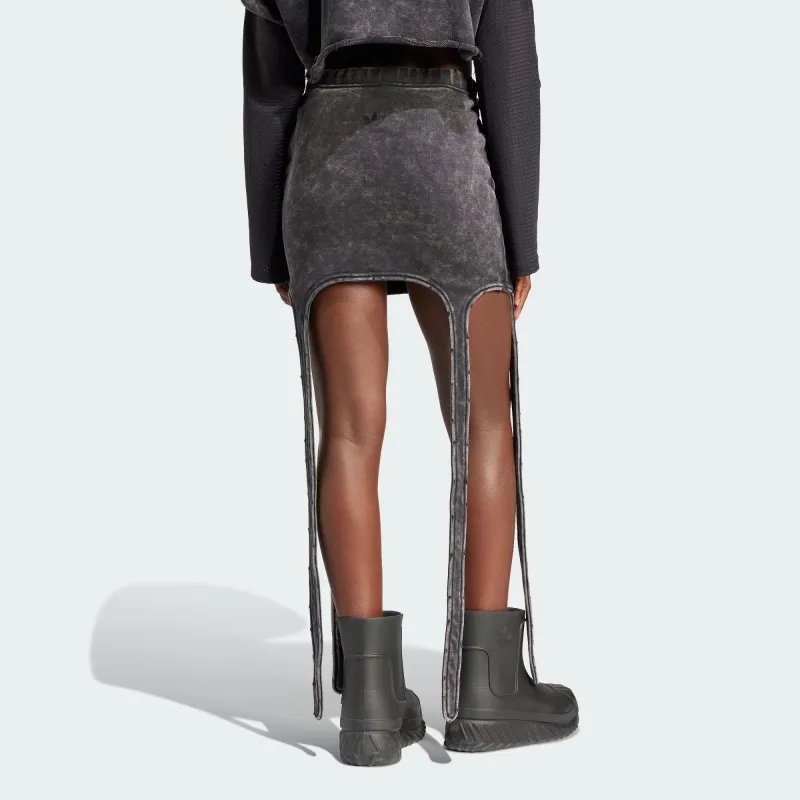 Adidas Originals Premium Distressed Skirt Casual Short Skirts Women's Black-2