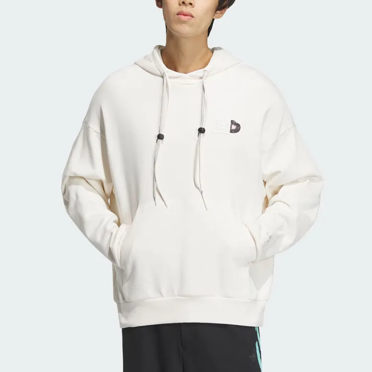 Adidas Originals SS24 V Day Hoodie Sweatshirt Unisex Pink White-1
