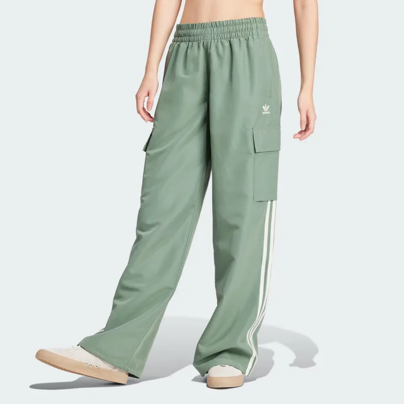 Adidas Originals Adicolor Cargo Pants Knitted Sweatpants Women's Trace Green-1