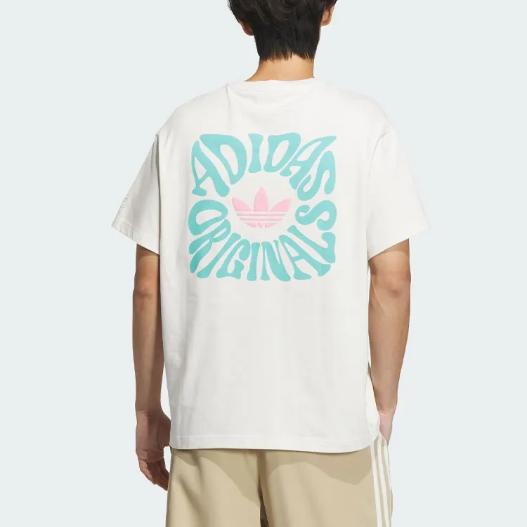 Adidas Originals SS24 T Shirt Unisex Pink White-2