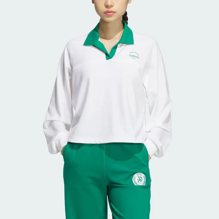 Adidas Verbiage Crew Jacket Sweatshirt Women's White-1