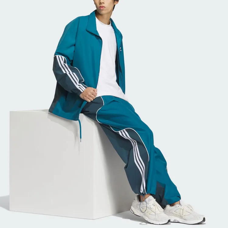 Adidas Originals 3-Stripes Coach Jacket Jackets Coats Men's Natural Duck Green-3