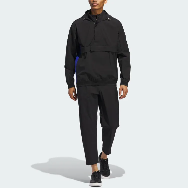 Adidas Adicross Anorak Pullover Jackets Coats Men's Black-4