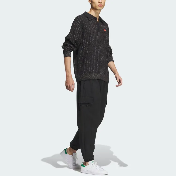 Adidas Originals SS24 V Day Polo Sweater Sweater Unisex Black-7