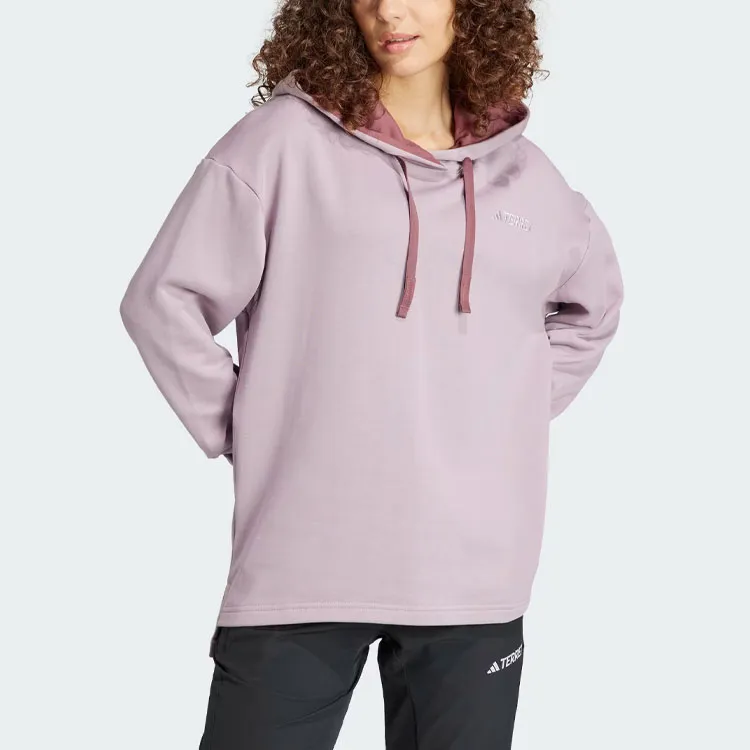 Adidas Terrex Logo Hoodie Sweatshirt Women's Purple-2