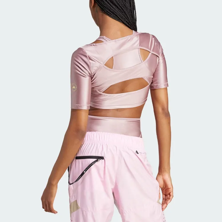 Adidas Logo appliqué Cropped T shirt-2