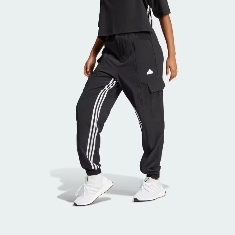 Adidas Dance All Gender Versatile Woven Cargo Tracksuit Bottoms Woven Sweatpants Women's Black-1