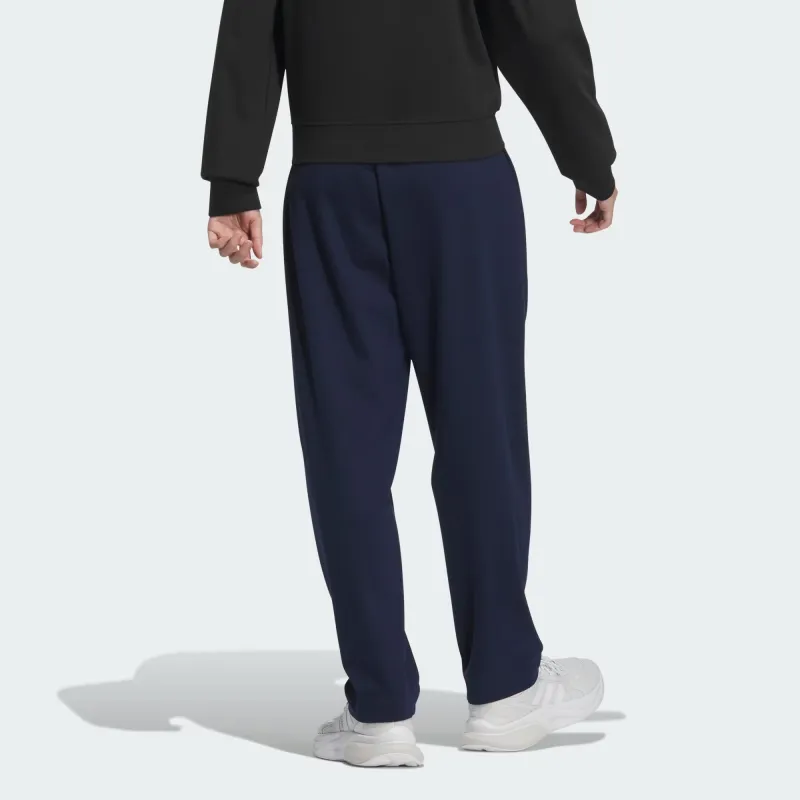 Adidas Verbiage Doubleknit Pants Knitted Sports Pants Men's College Navy-1