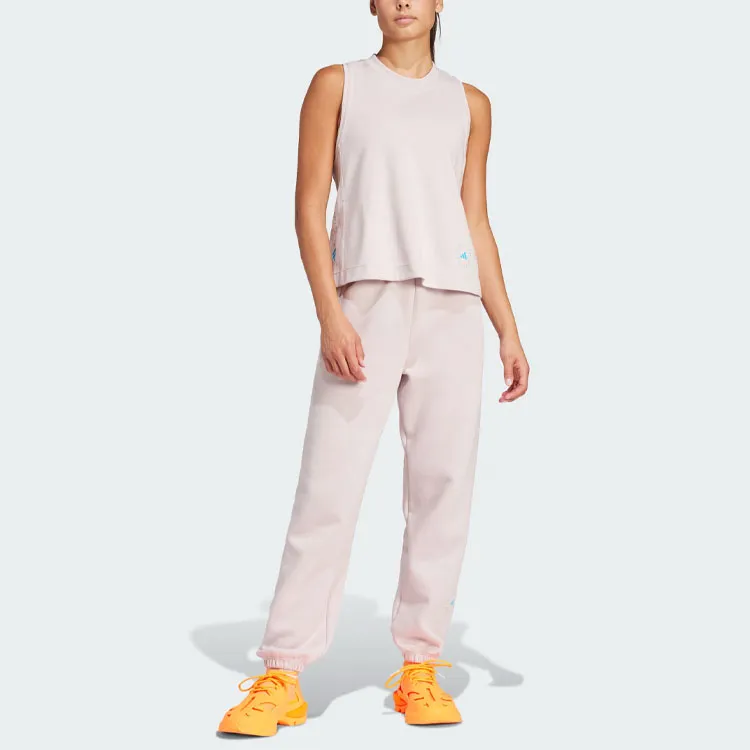 Adidas x Stella McCartney Logo Tank Top Tank Tops Women's Rose Pink-4