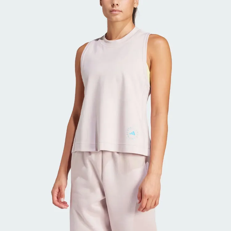 Adidas x Stella McCartney Logo Tank Top Tank Tops Women's Rose Pink-1