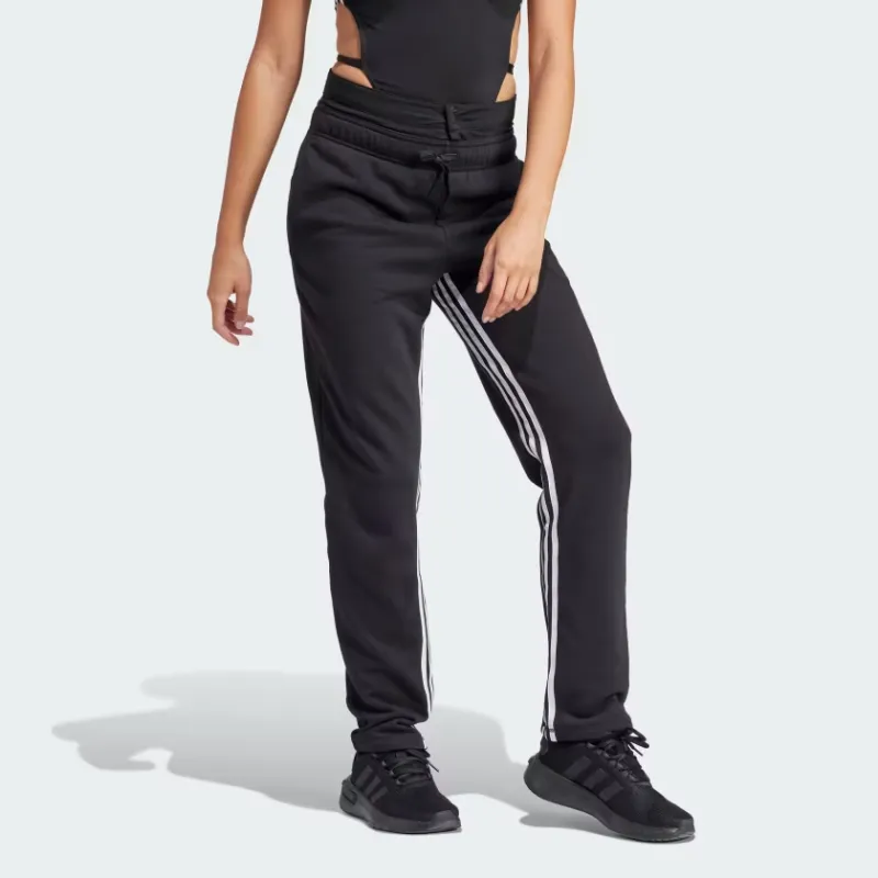 Adidas Dance All-Gender Versatile French Terry Joggers Knitted Sports Pants Women's Black-3