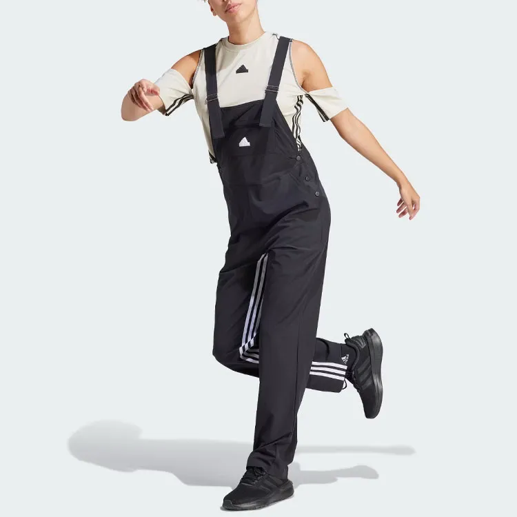 Adidas Dance All Gender Woven Dungarees Overalls Women's Black-1