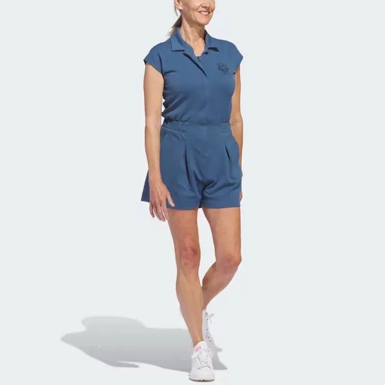 Adidas Go To Romper Jumpsuit Women's Blue-3