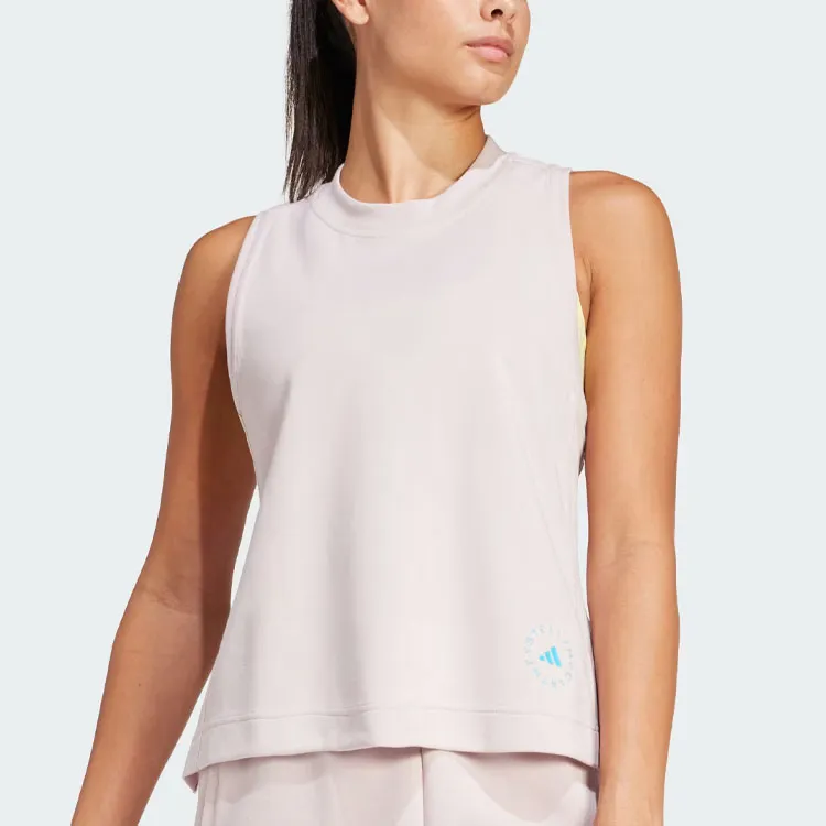 Adidas x Stella McCartney Logo Tank Top Tank Tops Women's Rose Pink-3