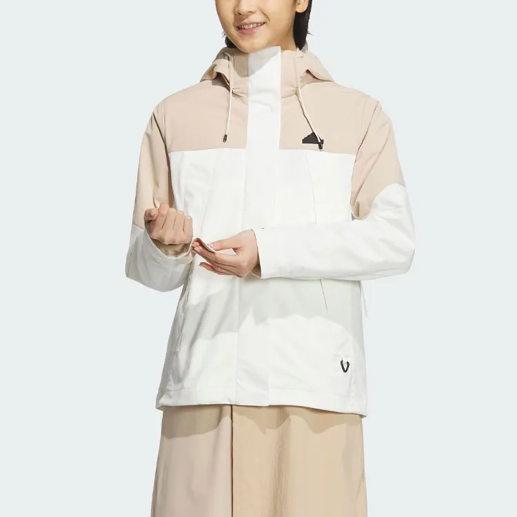 Adidas CITY ESCAPE City Escape 3 In 1 Fleece Jacket Jackets Coats Women's Jade White-2