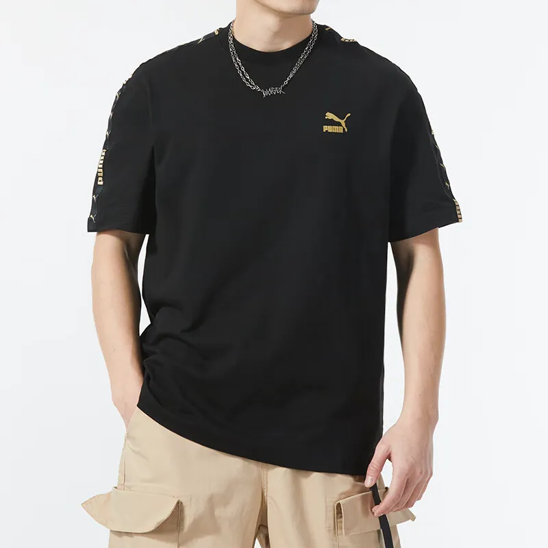 PUMA Drop Shoulder Sleeve T-Shirt Unisex Black-2