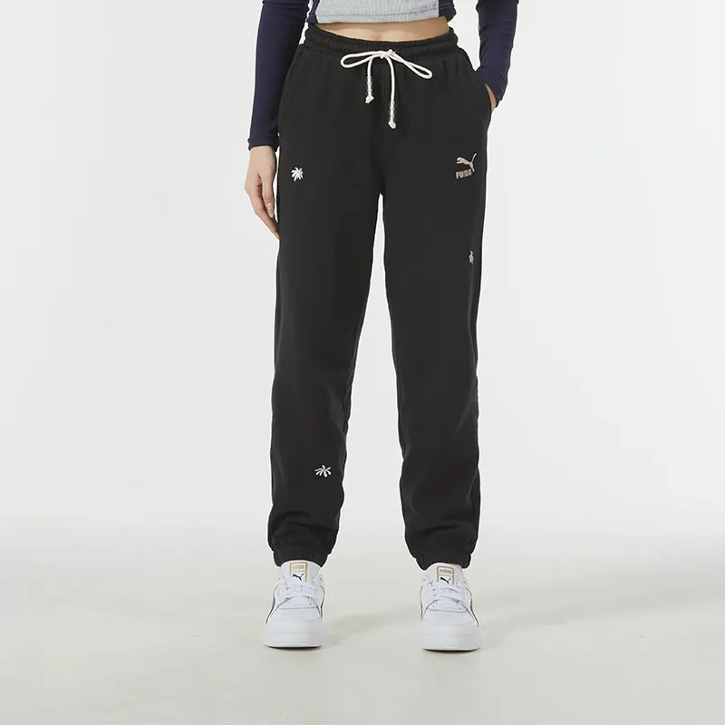 PUMA Knitted Sports Pants Women's Black-2