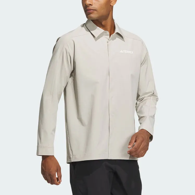 Adidas Aeroready Long Sleeve Top Shirt Men's Light Gray-2