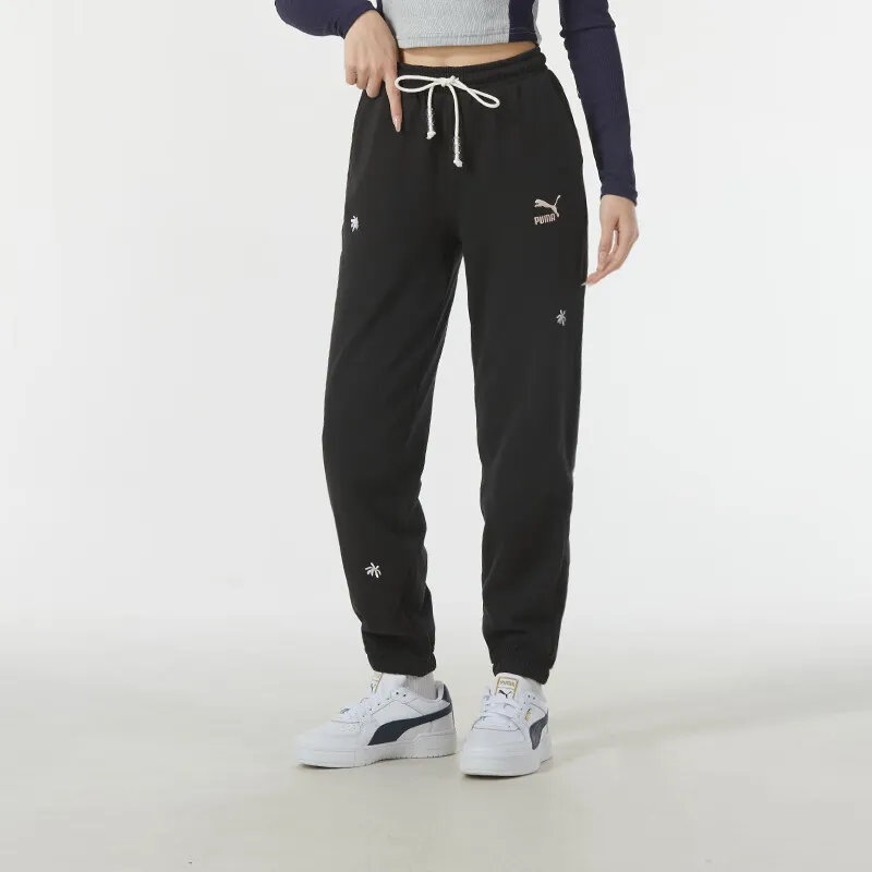 PUMA Knitted Sports Pants Women's Black-3