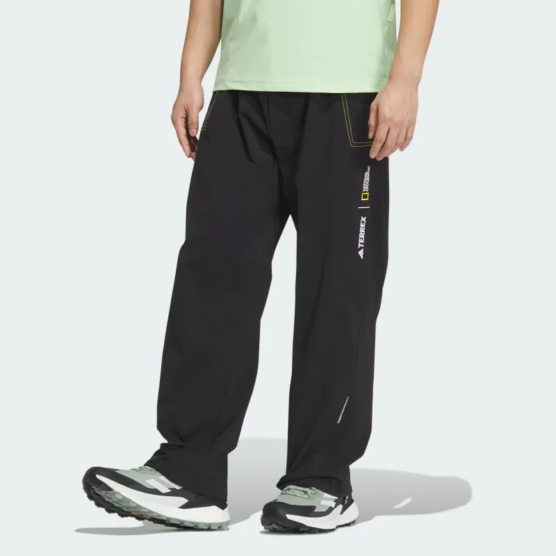 Adidas National Geographic Dwr Pants Knitted Sports Pants Men's Black-1