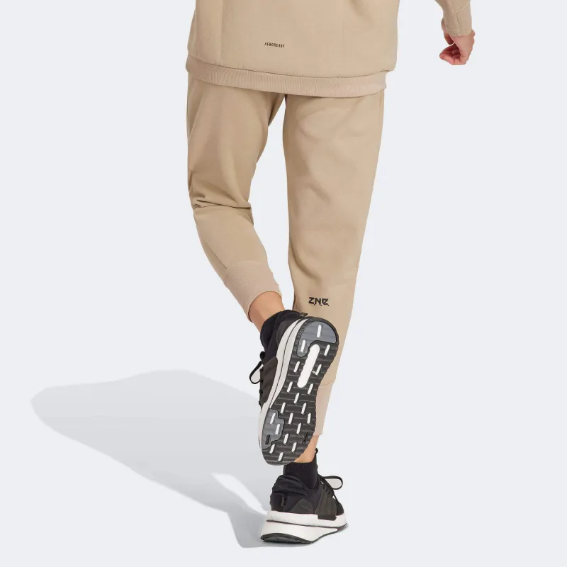 Adidas Z.N.E. Winterized Knitted Sports Pants Women's Khaki-2