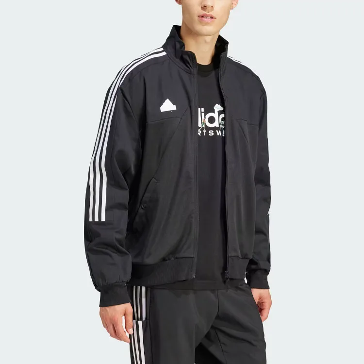Adidas Tiro Material Mix Track Jacket Jackets & Coats Men's Black-3