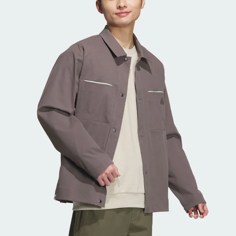 Adidas Business Casual Woven Jacket Jackets Coats Men's Charcoal Gray-3
