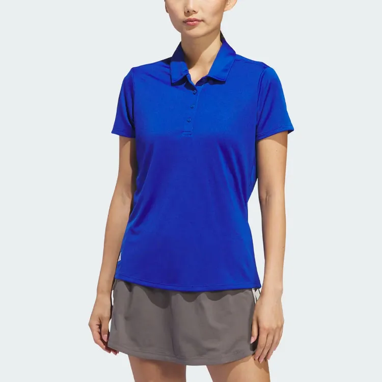 Adidas Solid Performance Short Sleeve Polo Shirt Polo Shirt Women's Royal Blue-1
