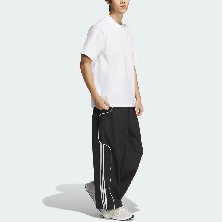 Adidas Originals 3 Stripes Pants Knitted Sweatpants Men's Black-3