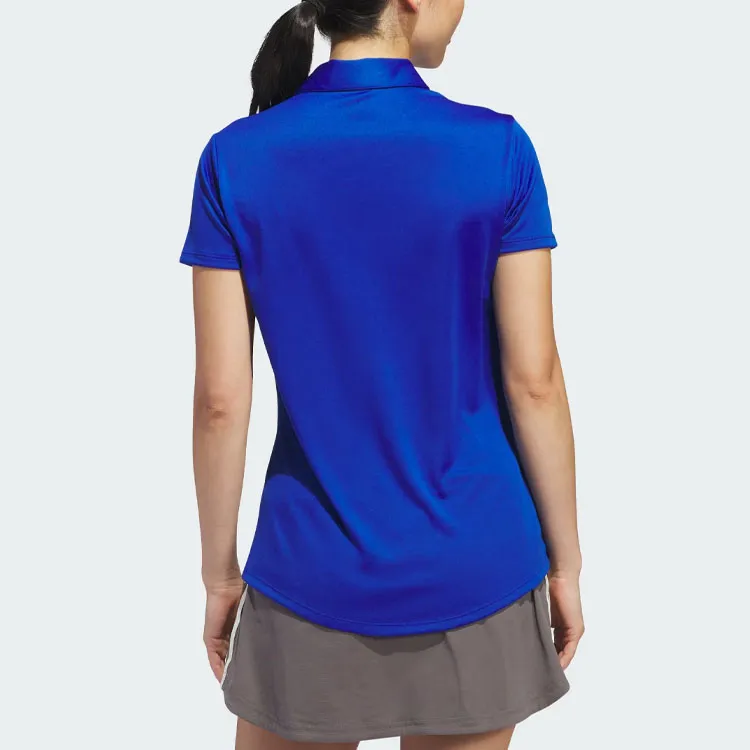 Adidas Solid Performance Short Sleeve Polo Shirt Polo Shirt Women's Royal Blue-2
