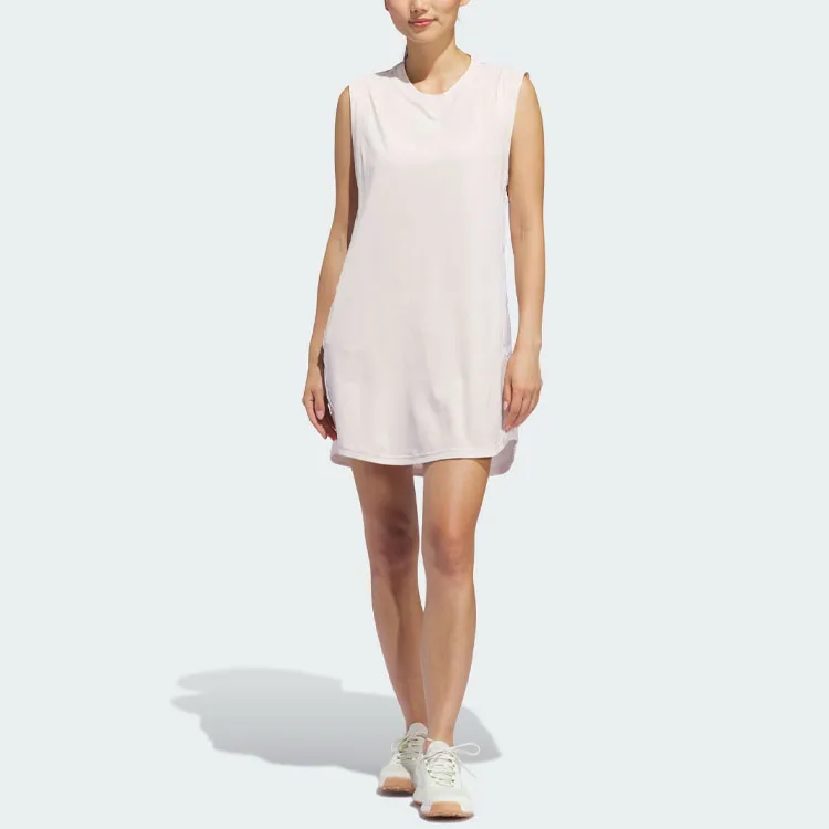 Adidas Ultimate365 Twistknit Dress Sleeveless Dress Women's Light Pink-3