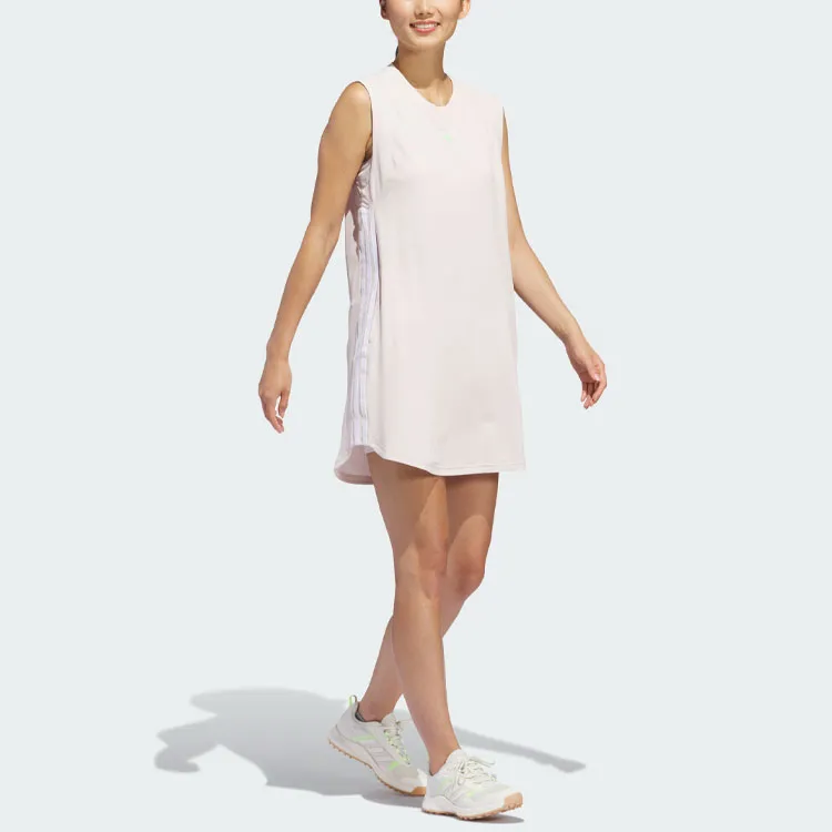 Adidas Ultimate365 Twistknit Dress Sleeveless Dress Women's Light Pink-6