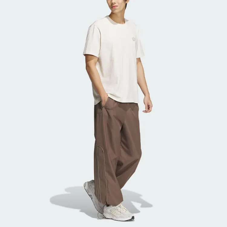 Adidas Originals 3 Stripes Pants Knitted Sweatpants Men's Stratum Dark Earthy Brown-3