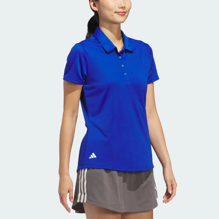 Adidas Solid Performance Short Sleeve Polo Shirt Polo Shirt Women's Royal Blue-3