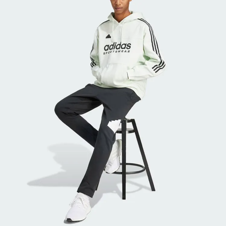 Adidas House Of Tiro Sportswear Hoodie Sweatshirt Men's Jade White-3