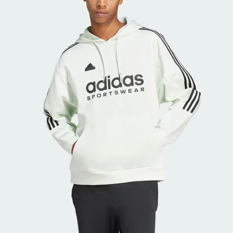 Adidas House Of Tiro Sportswear Hoodie Sweatshirt Men's Jade White-1