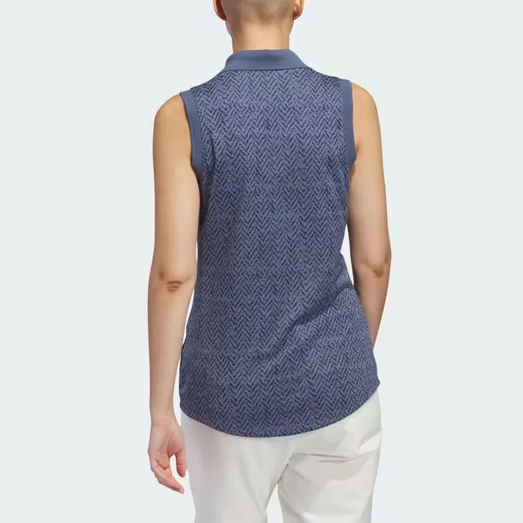 Adidas Free Shipping With AdiClub Ultimate365 Jacquard Sleeveless Polo Shirt-2