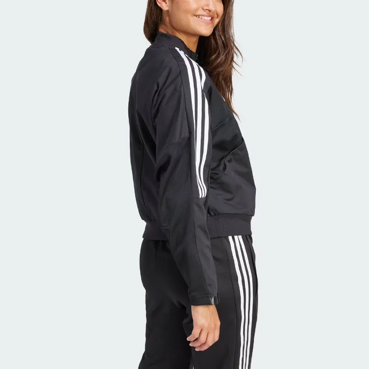Adidas Tiro Material Mix Track Jacket Jackets Coats Women's Black-3