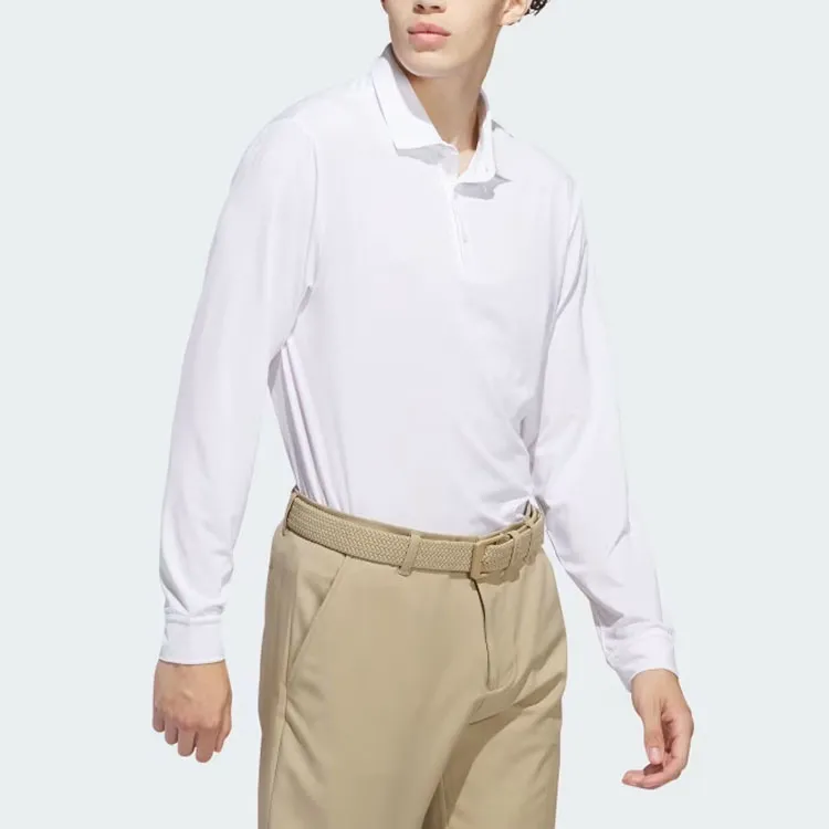 Adidas Free Shipping With AdiClub Long Sleeve Polo Shirt-3