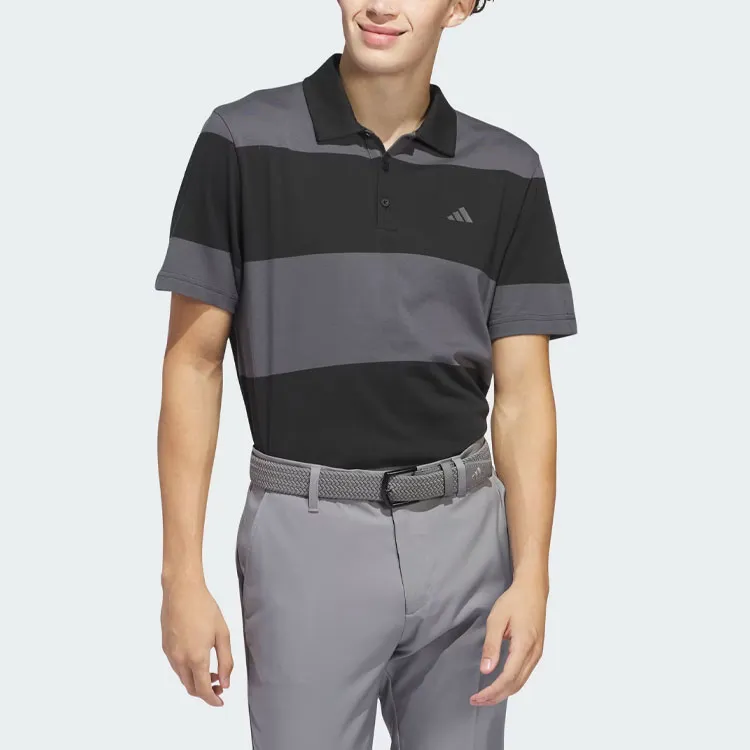 Adidas Free Shipping With AdiClub Colorblock Rugby Stripe Polo Shirt-1