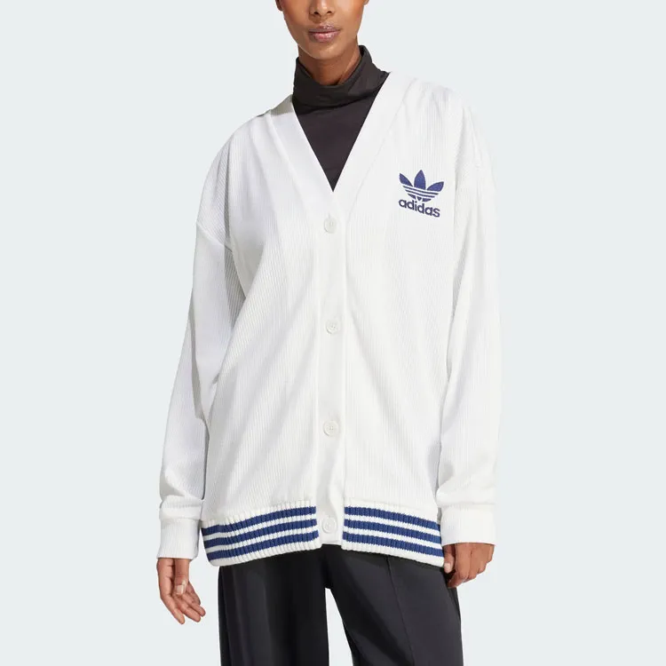 Adidas Originals Cardigan Knitwear Women's Jade White-2