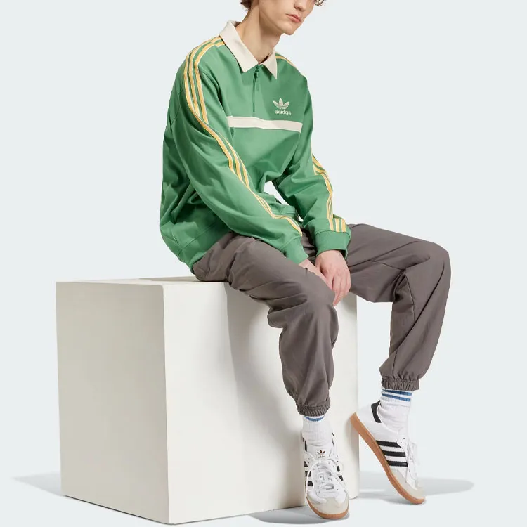 Adidas Originals Collared Sweatshirt Sweatshirt Men's Green-1