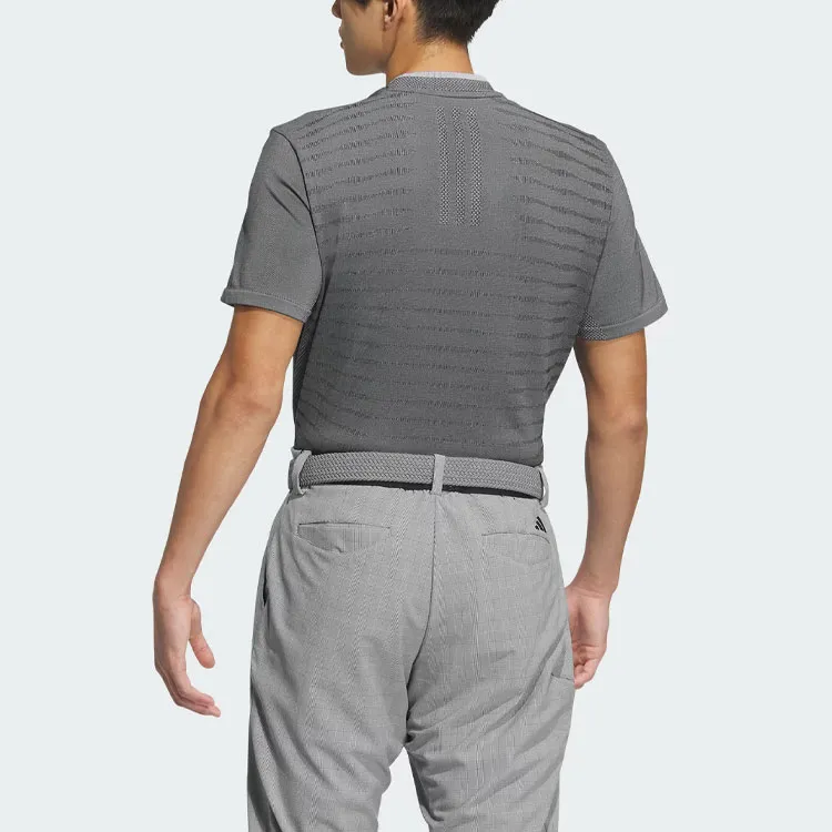 Adidas Primeknit Seamless Mock Shirt T Shirt Men's Gray-3