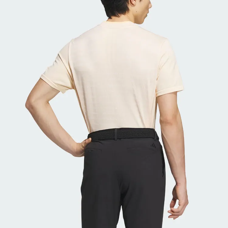 Adidas Primeknit Seamless Mock Shirt T Shirt Men's Apricot Yellow-2