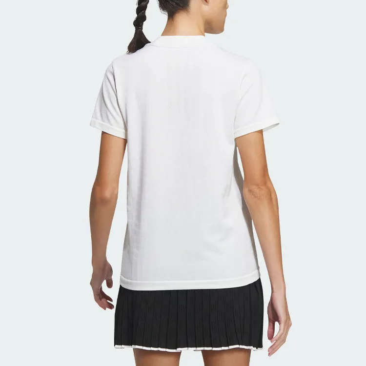Adidas Primeknit Seamless Mock Shirt T Shirt Women's White-2