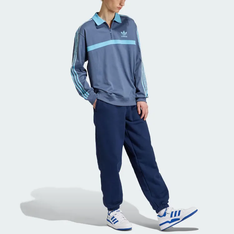 Adidas Originals Collared Cotton Sweatshirt-3