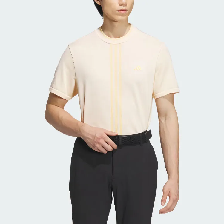 Adidas Primeknit Seamless Mock Shirt T Shirt Men's Apricot Yellow-1