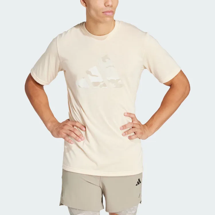 Adidas Train Essentials Seasonal Brand Love Camo Tee-1