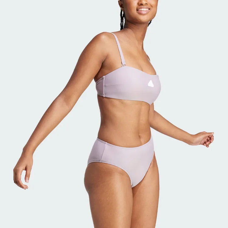 Adidas Iconisea Versatile Bandeau Bikini Top Bikini Women's Pink Purple-3