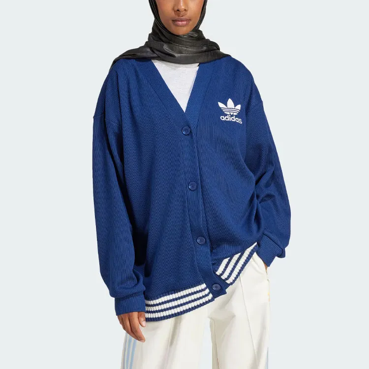 Adidas Originals Cardigan Knitwear Women's Dark Blue-1